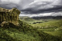 Sandstone castle in the Mahloti Mountains, Eastern Cape Province, South Africa.