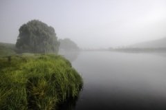 Misty morning in the Mahloti Mountains, Eastern Cape Province, South Africa.