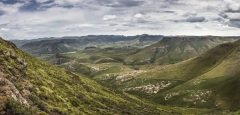 Mountain scenery in the Mahloti Mountains, Eastern Cape Province, South Africa.